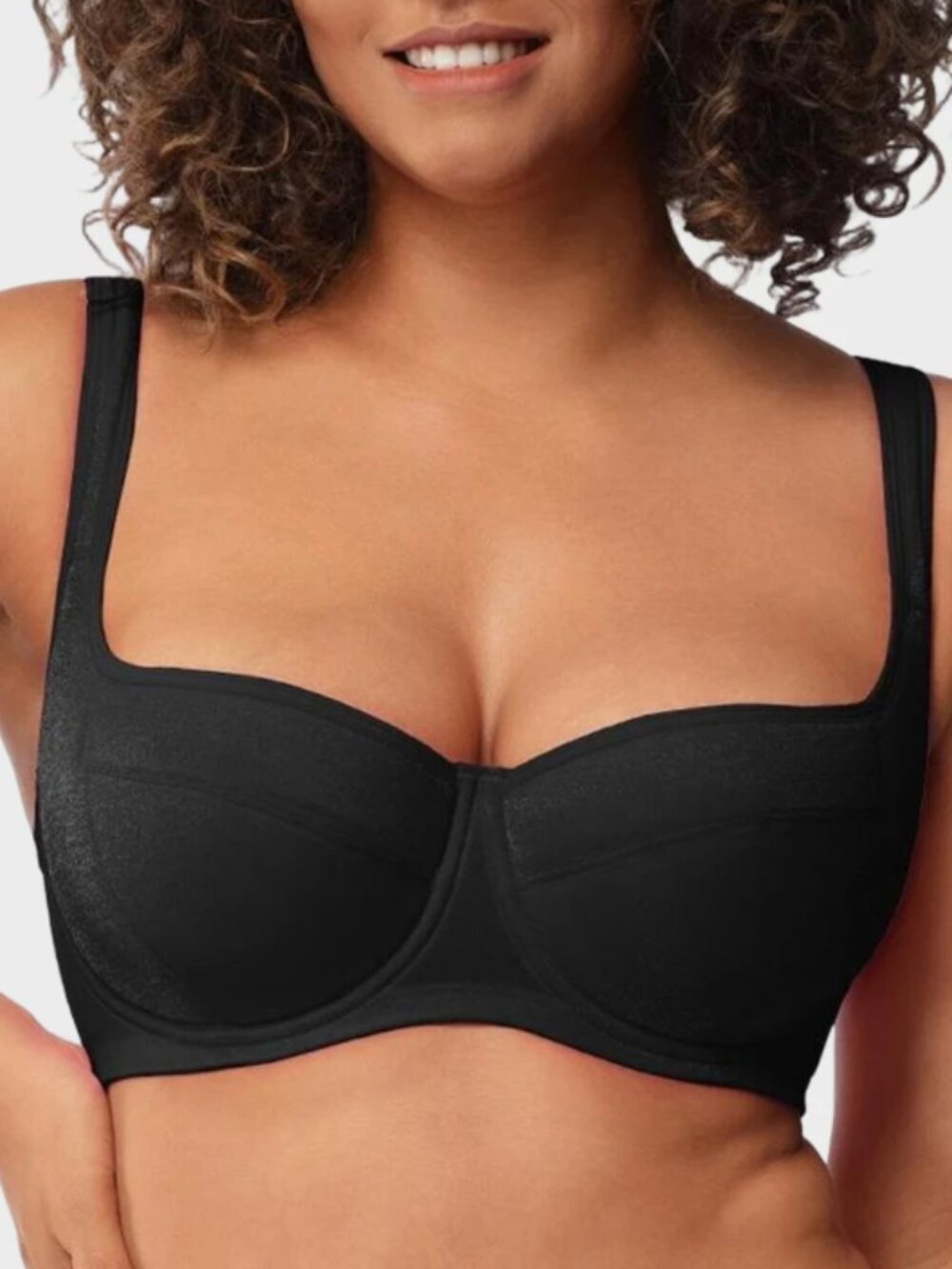 SheCurve Shimmer Lightly Padded Balconette Bra